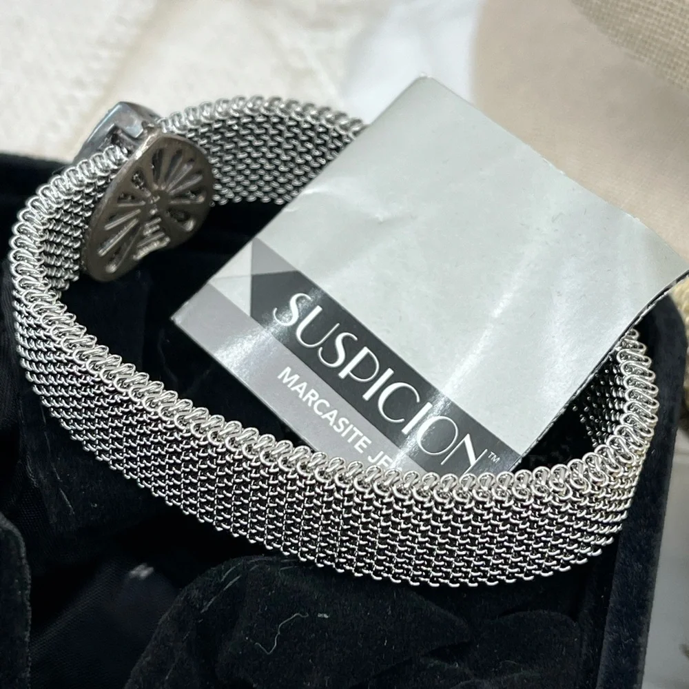 Suspicion QVC Stainless Steel Mesh Bracelet with 925 Interchangeable Ornaments - Picture 9 of 17